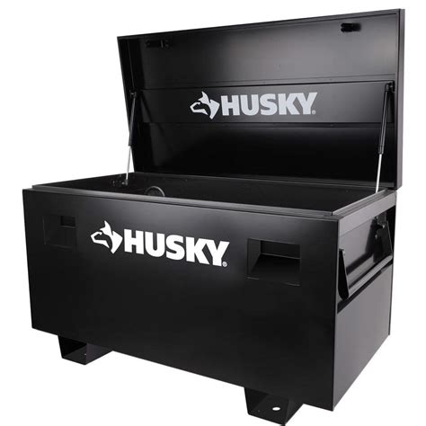 husky d steel job site tool box in black|husky 48 inch job box.